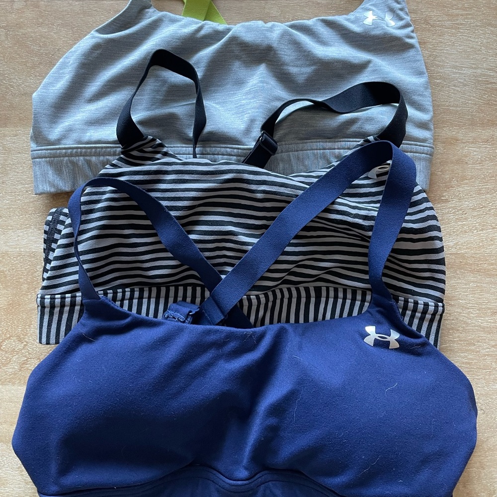 Bundle of 3 Under Armour sports bras